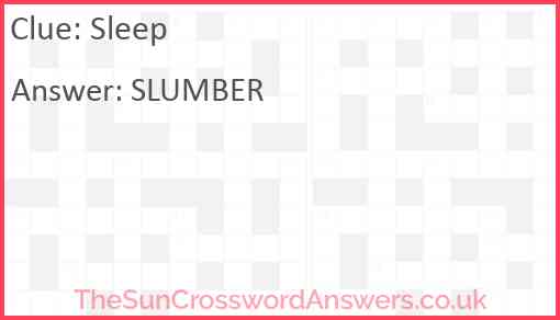 Sleep Answer