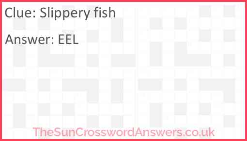 Slippery fish Answer