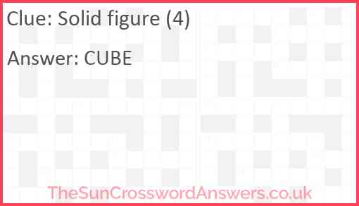 Solid figure (4) Answer