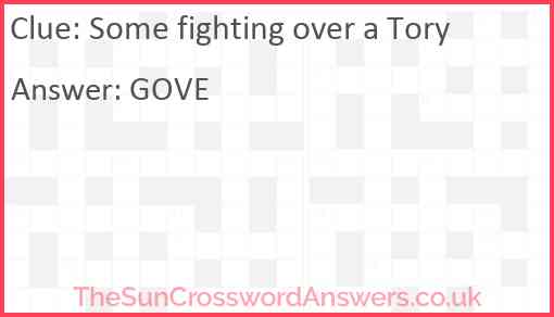 Some fighting over a Tory Answer