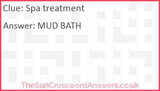 Spa treatment Answer