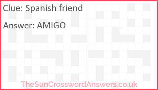 Spanish friend Answer