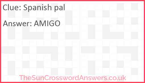 Spanish pal Answer