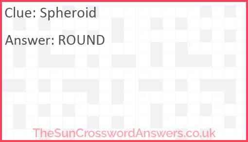 Spheroid Answer