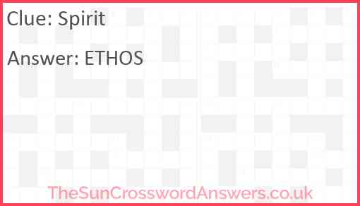 Spirit Answer