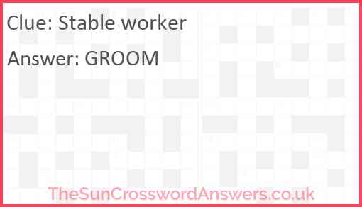 Stable worker Answer