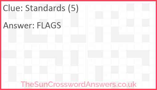 Standards (5) Answer