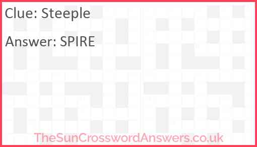 Steeple Answer