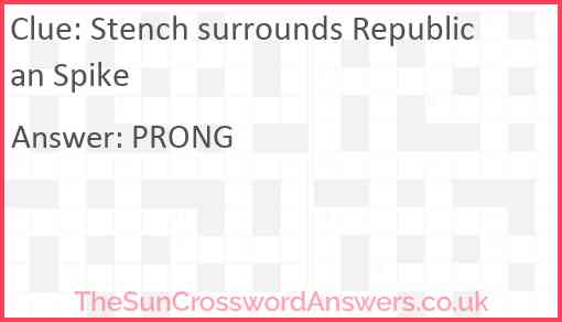 Stench surrounds Republican Spike Answer