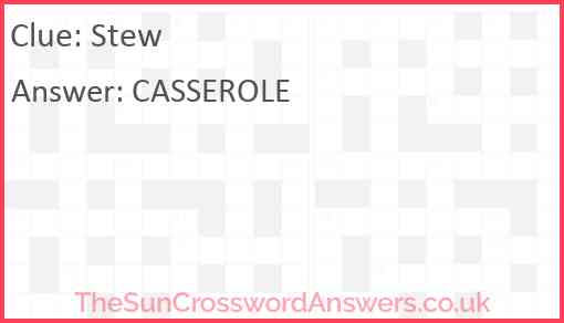Stew Answer