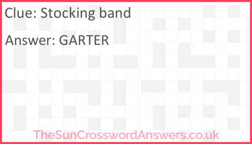 Stocking band Answer