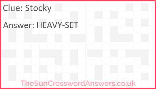 Stocky Answer