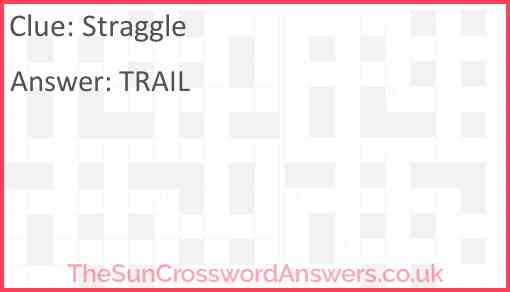 Straggle Answer