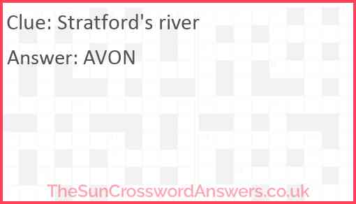 Stratford's river Answer