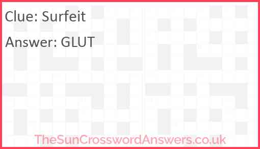 Surfeit Answer