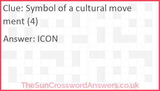 Symbol of a cultural movement (4) Answer
