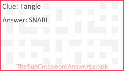 Tangle Answer