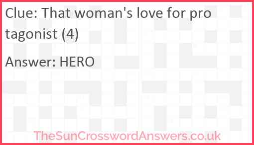That woman's love for protagonist (4) Answer