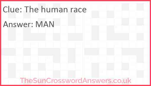 The human race Answer