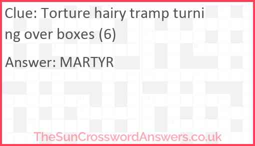 Torture hairy tramp turning over boxes (6) Answer