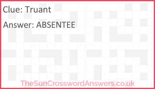 Truant Answer