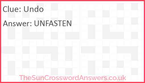 Undo Answer