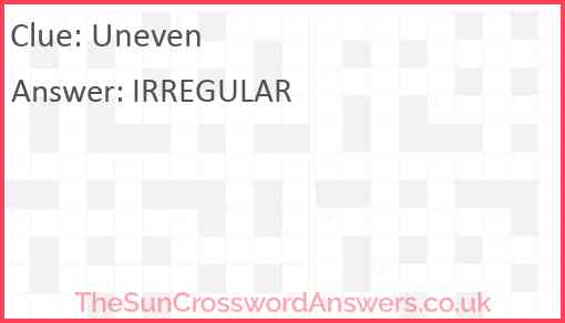Uneven Answer