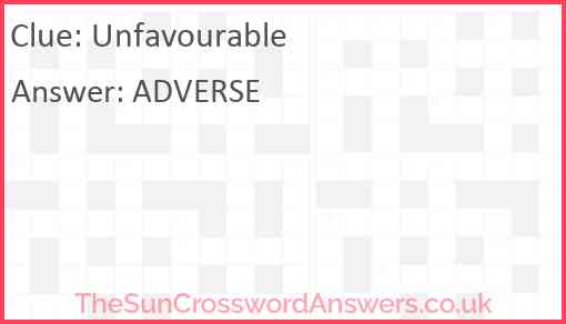 Unfavourable Answer