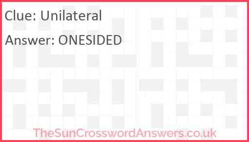 Unilateral Answer