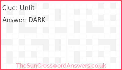 Unlit Answer