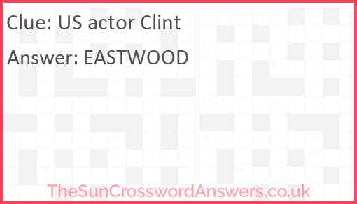 US actor Clint Answer