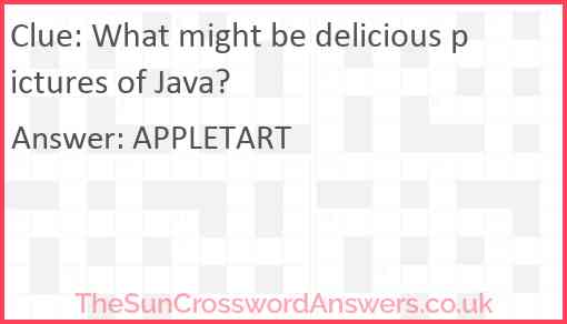 What might be delicious pictures of Java? Answer