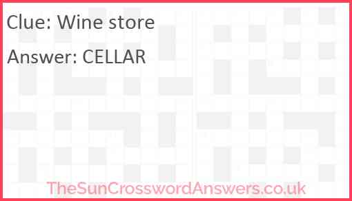 Wine store Answer