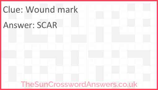 Wound mark Answer