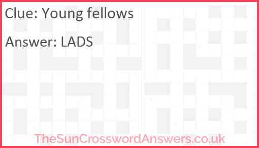 Young fellows Answer